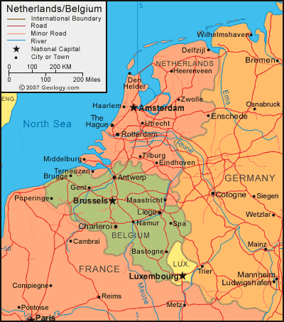 World Map Netherlands