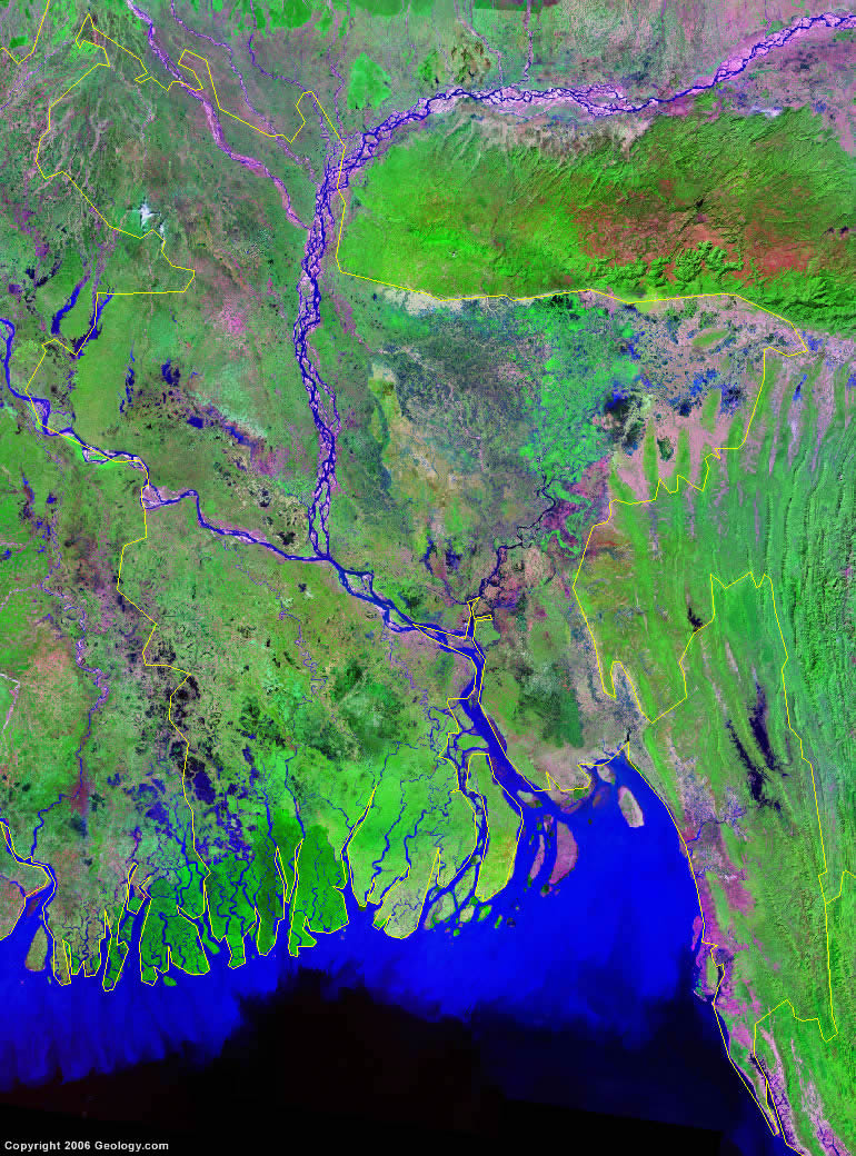 Bangladesh River Map