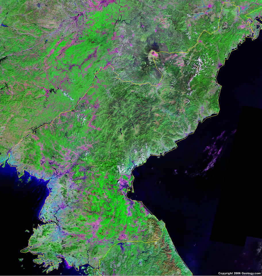 Satellite Map Korea
