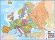 Ireland On a Large Wall Map of Europe