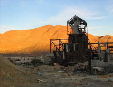 abandoned mine structure