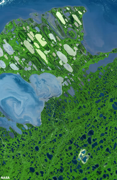 Permafrost area above the Orion Oil Pool