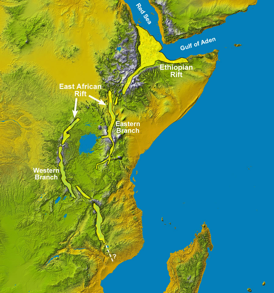 Rift Valley In World Map East Africa's Great Rift Valley: A Complex Rift System