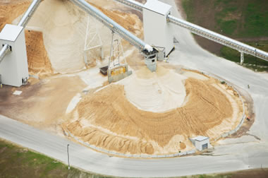 frac sand processing facility