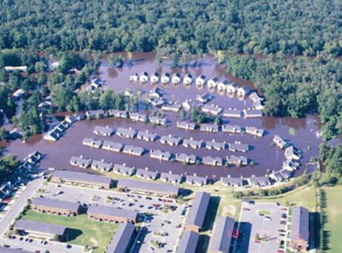 flooded community