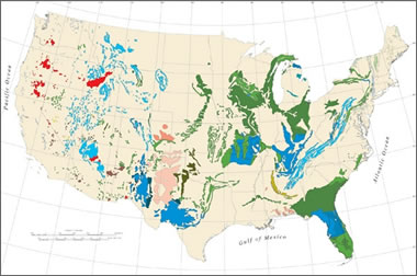 karst area map