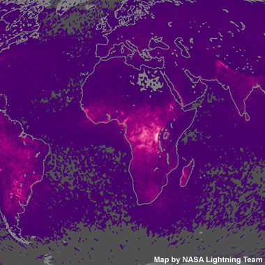 Current Lightning Strike Map World Lightning Strikes Map