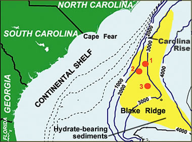 gas hydrate map