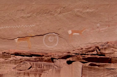 Pictographs at Canyon de Chelly, Arizona