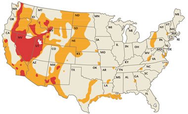 geothermal energy potential map