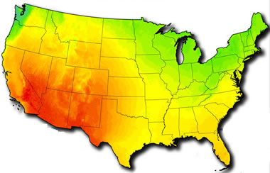solar energy potential map
