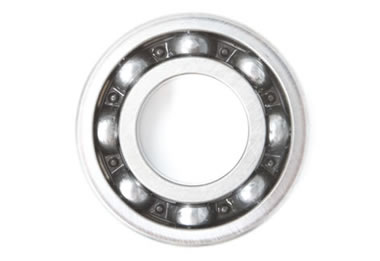 Silver-coated ball bearings