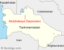 Akdzhakaya Depression map
