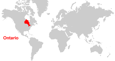 canadian world map