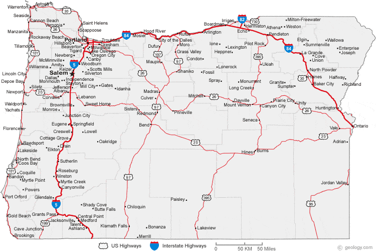 detailed oregon map with cities and counties Map Of Oregon Cities Oregon Road Map detailed oregon map with cities and counties