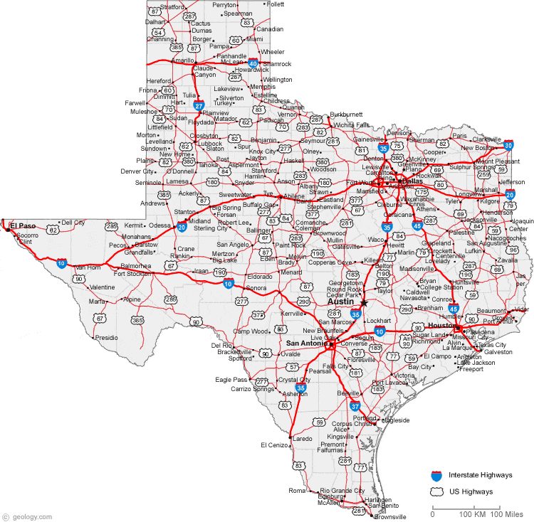 Map Of Texas Cities Texas Road Map