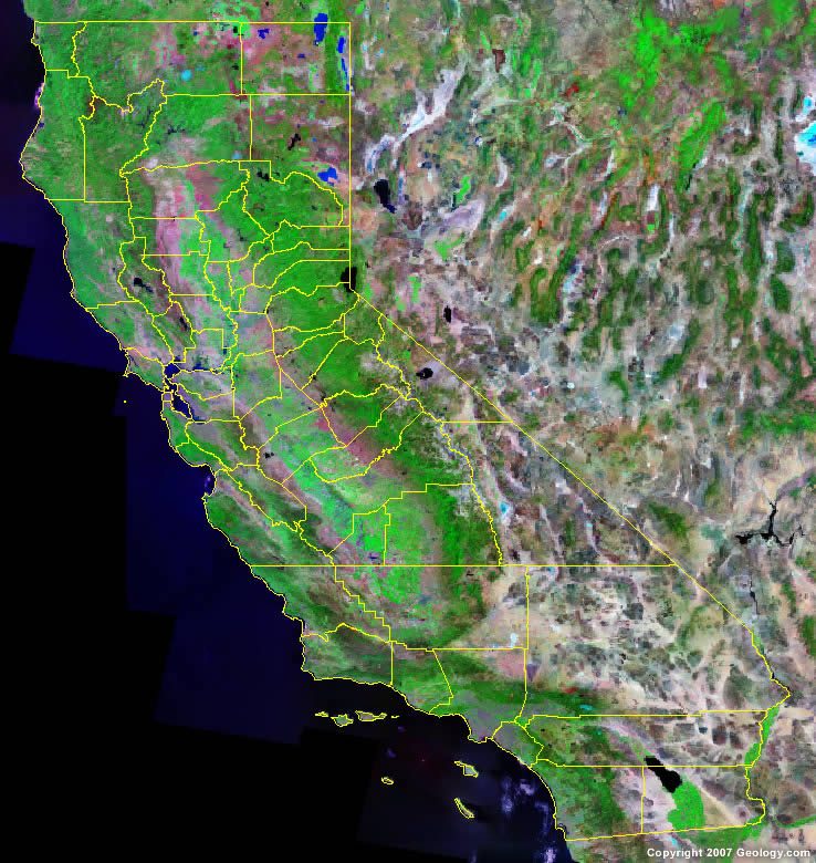 California State Map With Counties And Cities - United States Map