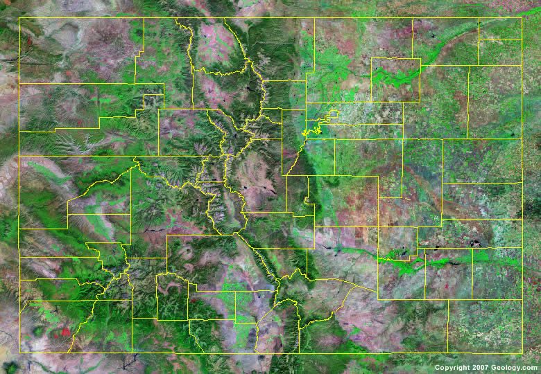 Colorado County Map With Roads Colorado County Map