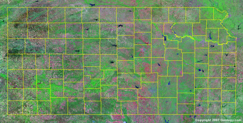 Kansas County Map   Map Of Kansas Counties 