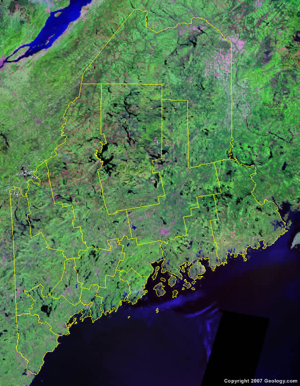 map of maine by county