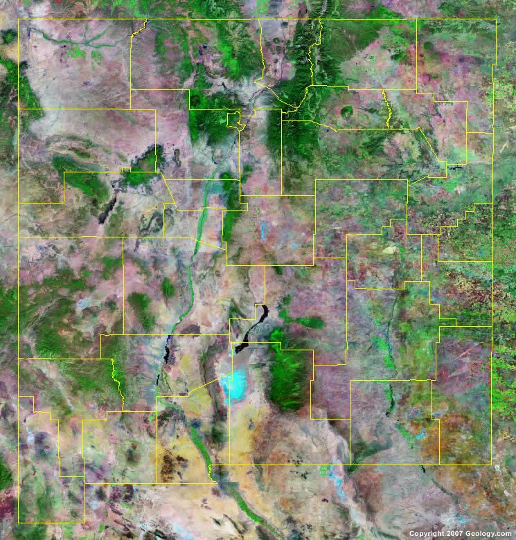 Nm Map Of Counties With Cities New Mexico County Map