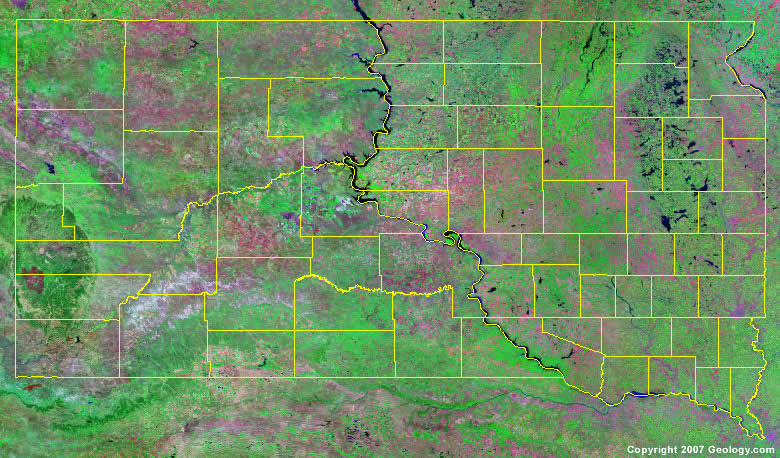 South Dakota Counties Map South Dakota County Map