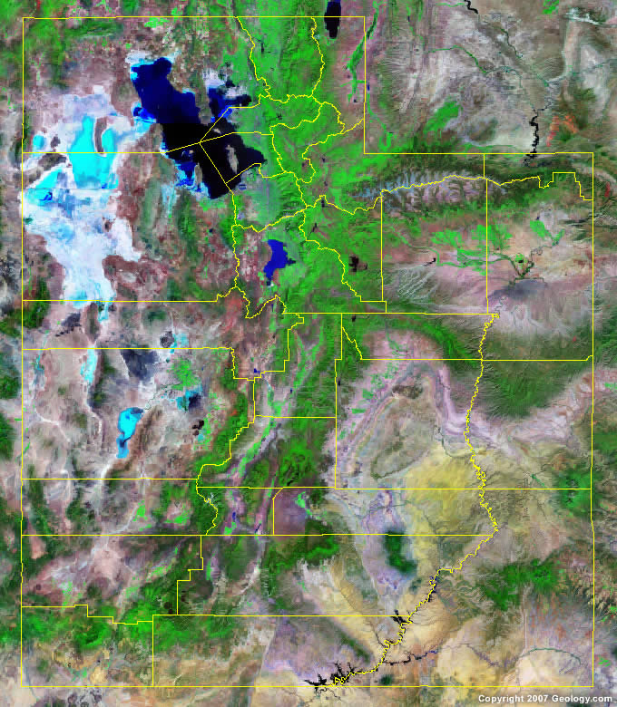 Utah County Map   Map Of Utah Counties 