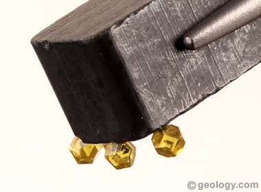 synthetic diamonds on magnet