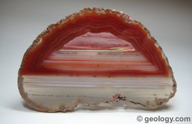 Polished agate slab