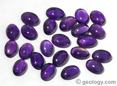 Amethyst cabochons