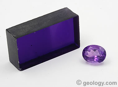 Synthetic amethyst