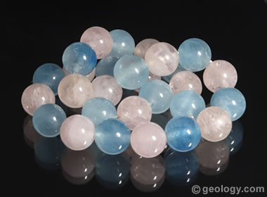 Aquamarine beads