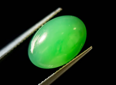Chrysoprase Cabochon Green Colour Chrysoprase Cabochon Gemstone Polished Pear Shape Size 26x15x6.5 mm Chrysoprase Gemstone for Jewelry