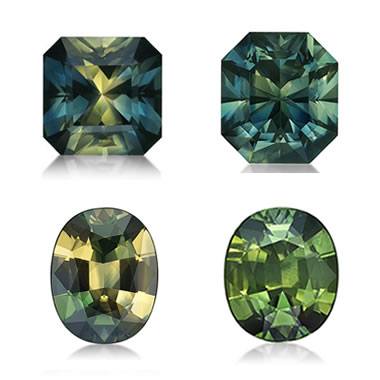 Green Sapphire Color Chart