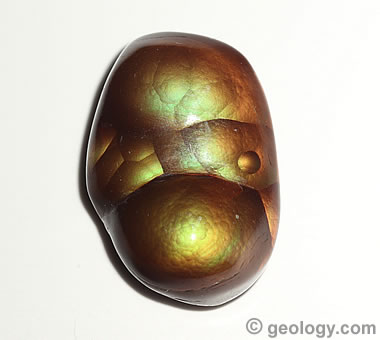 Fire Agate Spectacular iridescent color in brown agate