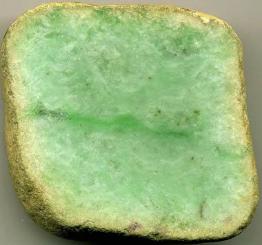 Green jadeite boulder