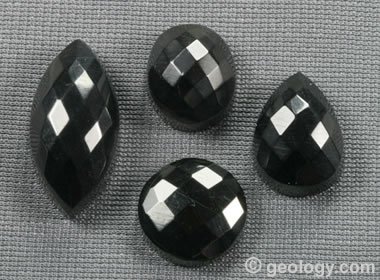 Black on sale faceted stone