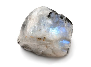 Moonstone: Gems with a white, silver, blue or rainbow glow