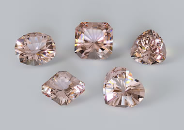 Created morganite on sale