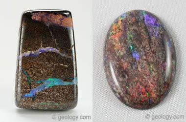 Boulder Opal and Matrix Opal