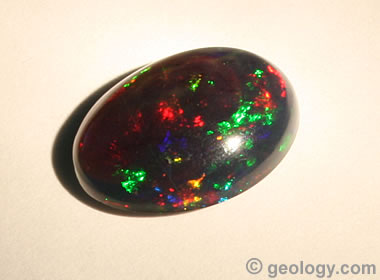 Ethiopian opal with smoke treatment