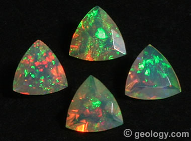 faceted Ethiopian opal