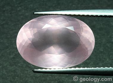 faceted rose quartz