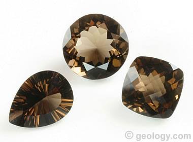 faceted smoky quartz