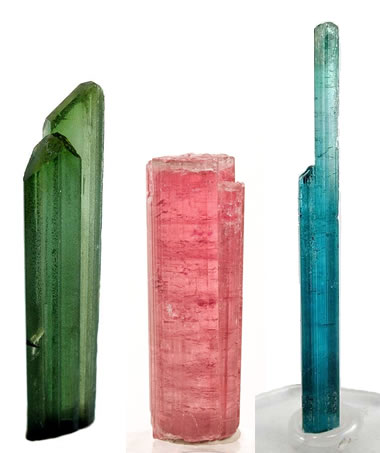 California tourmaline crystals