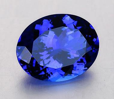 faceted blue tanzanite