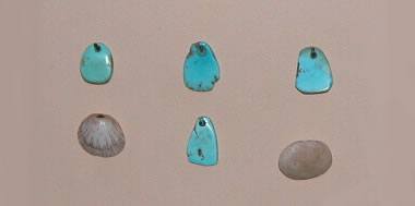 Native American shell and turquoise jewelry