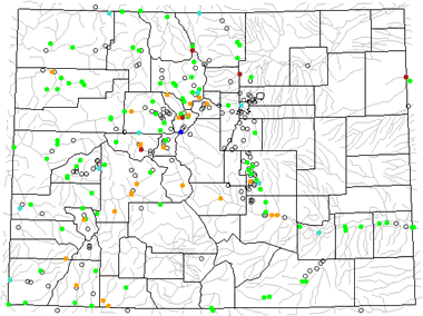 Colorado Physical Map Of Rivers