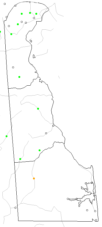 Delaware river levels map