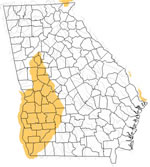 Georgia drought map